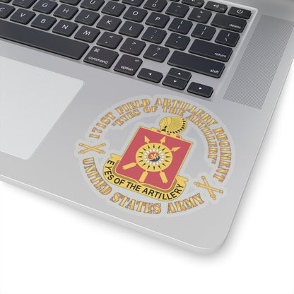 Kiss-Cut Stickers - Army - 171st Field Artillery Regiment - DUI  w FA Sep  X 300