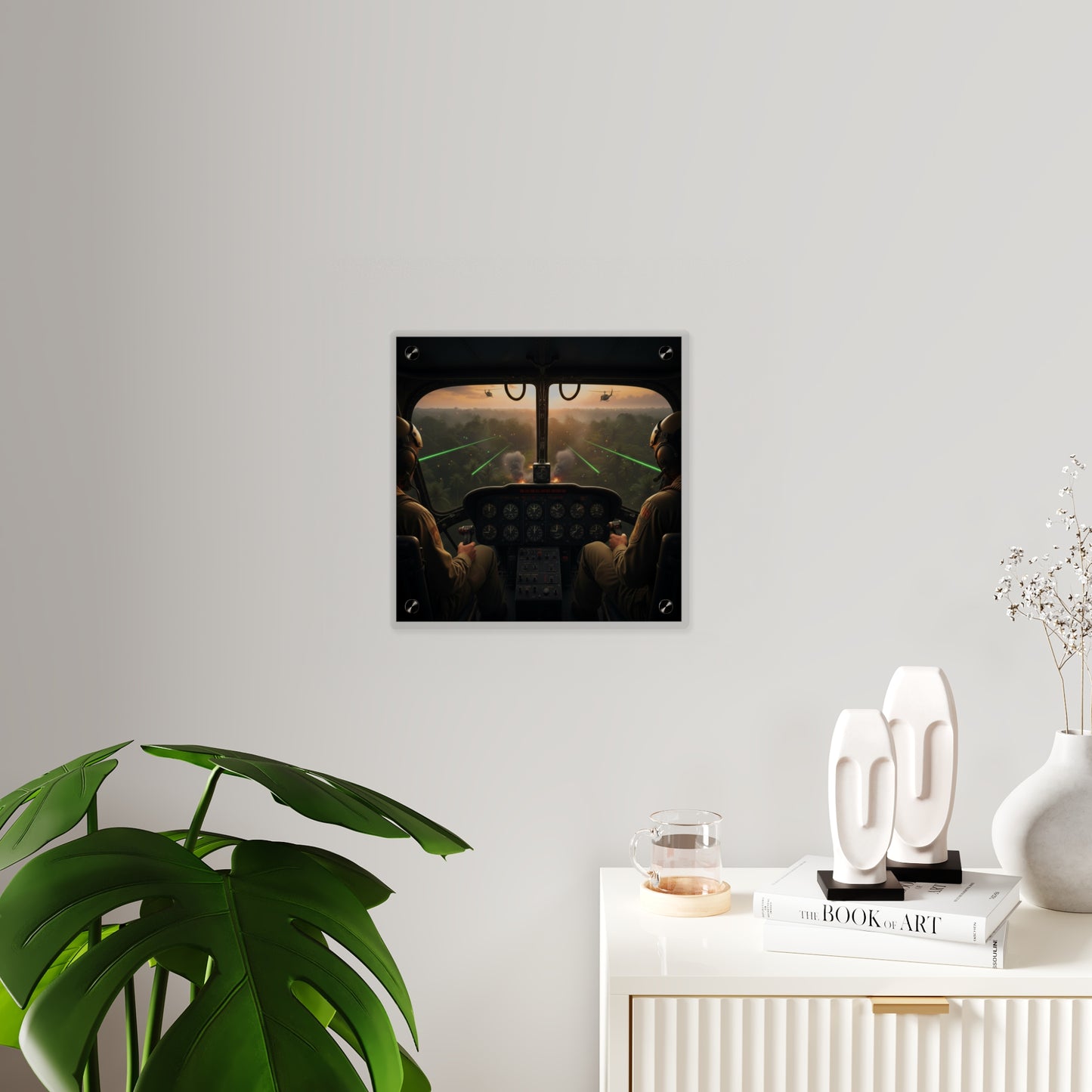 Acrylic Wall Art Panel - Pilots View Hot LZ - Vietnam