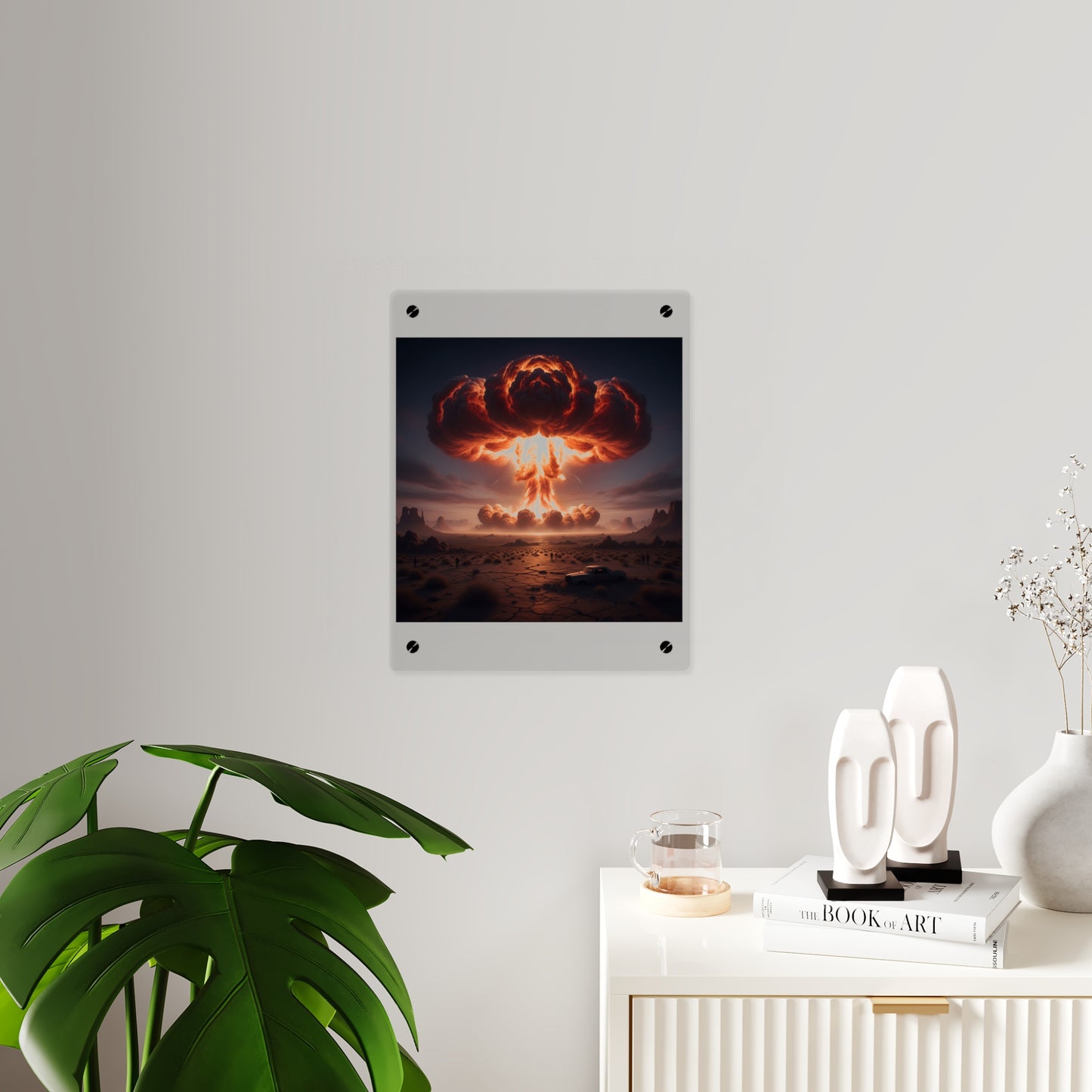 Acrylic Wall Art Panel - Atomic Blast in the desert