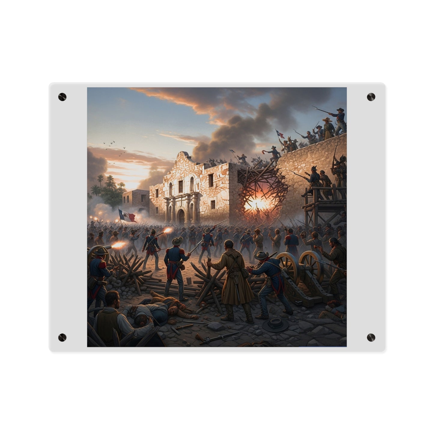 Acrylic Wall Art Panel - Battle of the Alamo