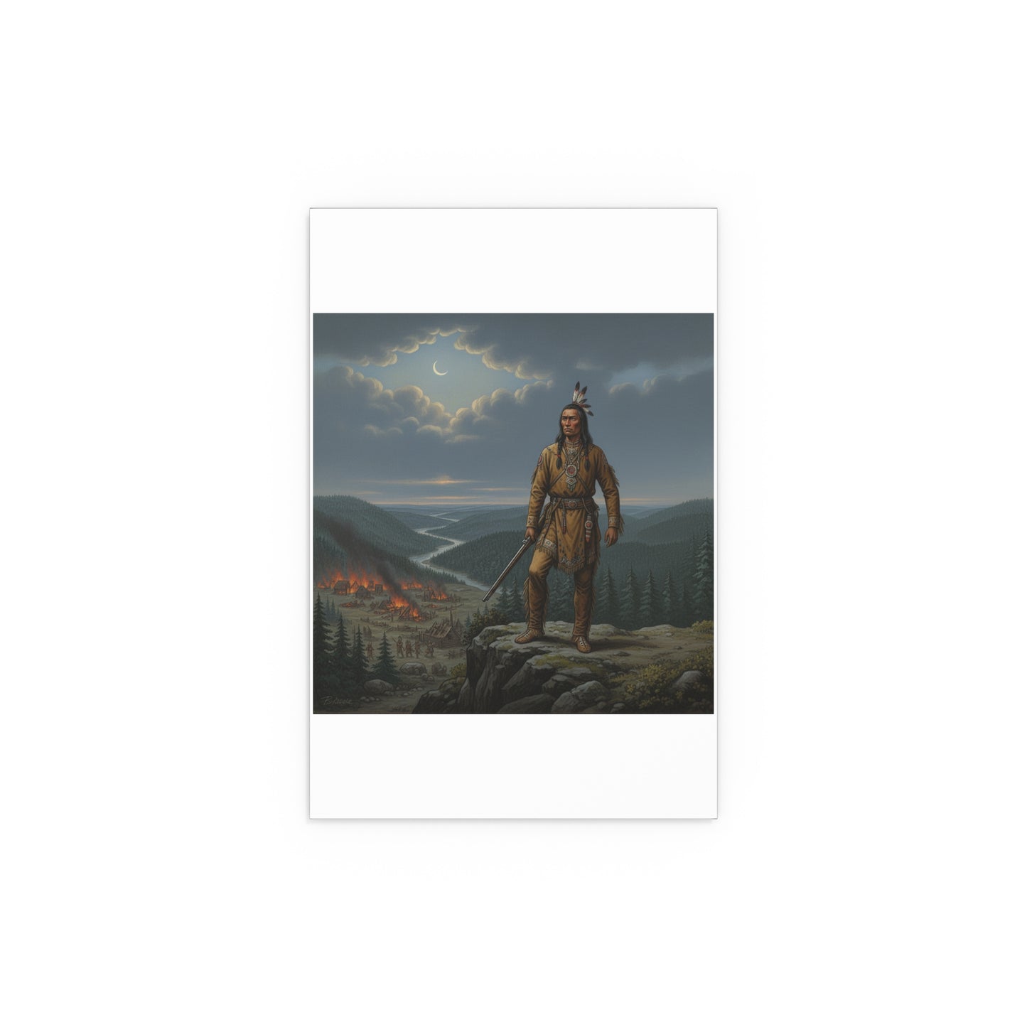 Indoor and Outdoor Silk Posters - The Last Mohican