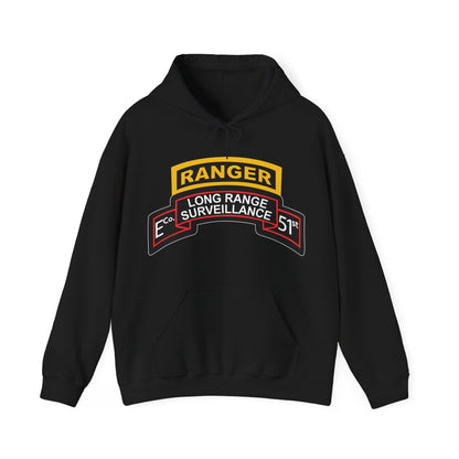 Unisex Heavy Blend™ Hooded Sweatshirt - Army - Airborne Ranger - E Company- 51st Infantry (Ranger) w Ranger Tab