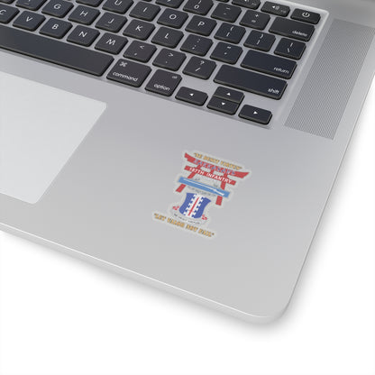 Kiss-Cut Stickers - Army - 187th Infantry Regiment - Torii, Rakkasans, Let Valor Not Fail, English, Latin w CIB