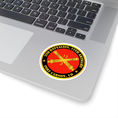 Kiss-Cut Stickers - Army - 2nd Battalion, 12th Artillery Regiment w Branch Ft Carson, CO