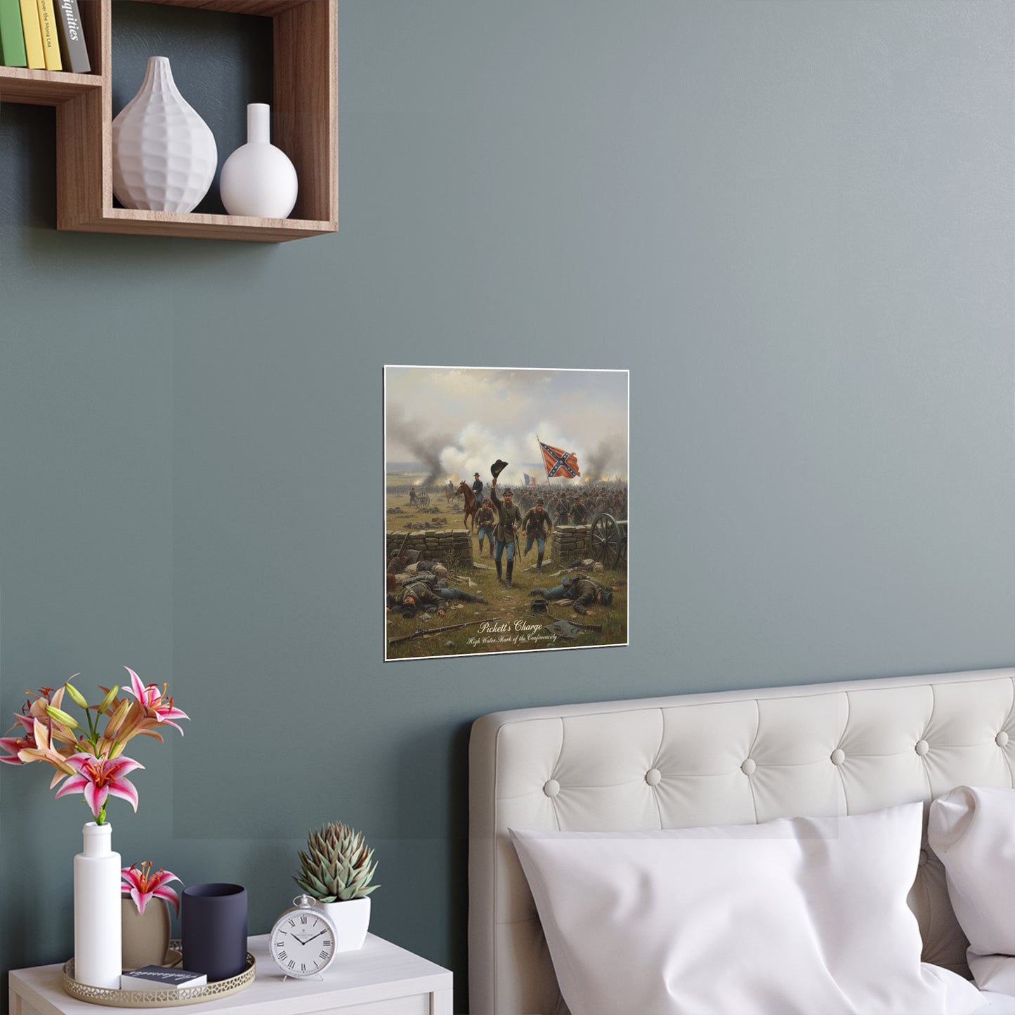 Indoor and Outdoor Silk Posters - Picketts Charge with Hat