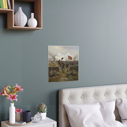 Indoor and Outdoor Silk Posters - Picketts Charge with Hat