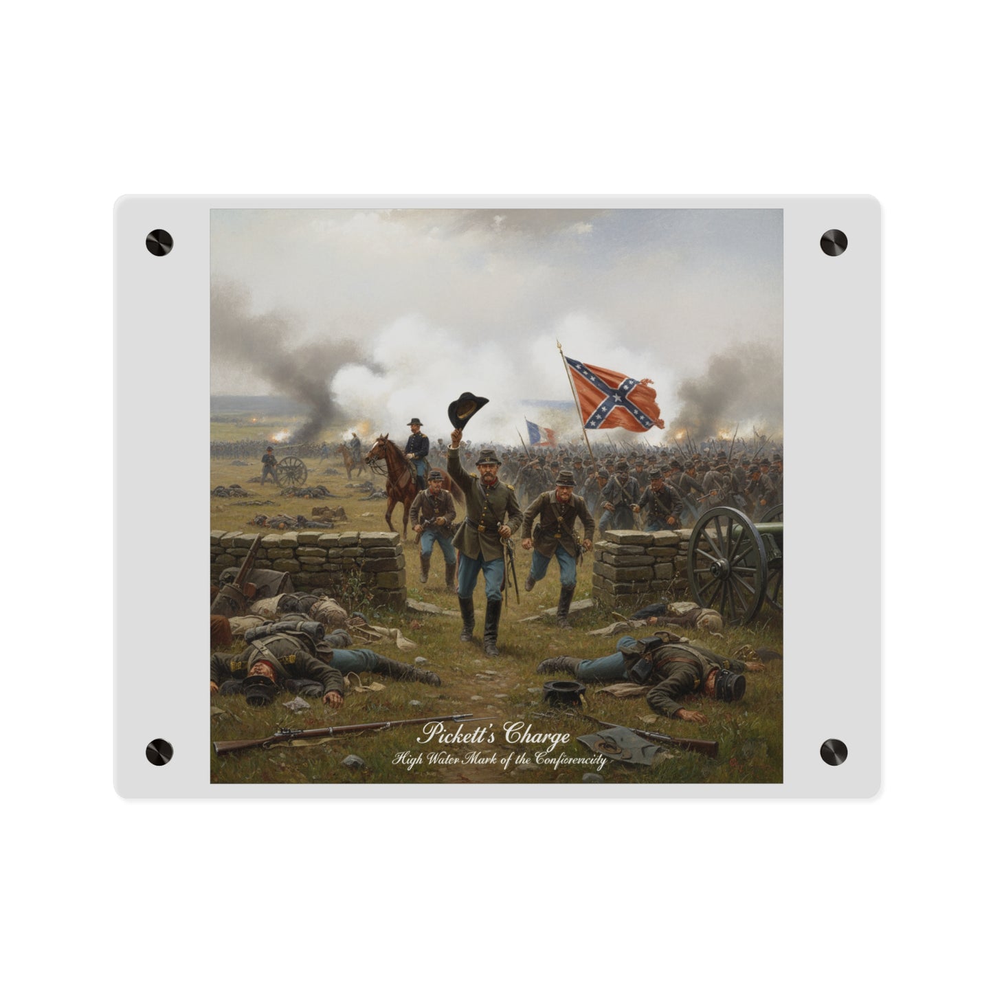 Acrylic Wall Art Panel - Picketts Charge with Hat