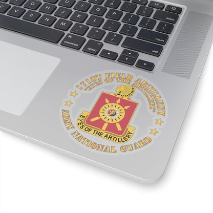 Kiss-Cut Stickers - Army - 171st Field Artillery - Eyes of the Artillery - ARNG - DUI  w FA Sep  X 300