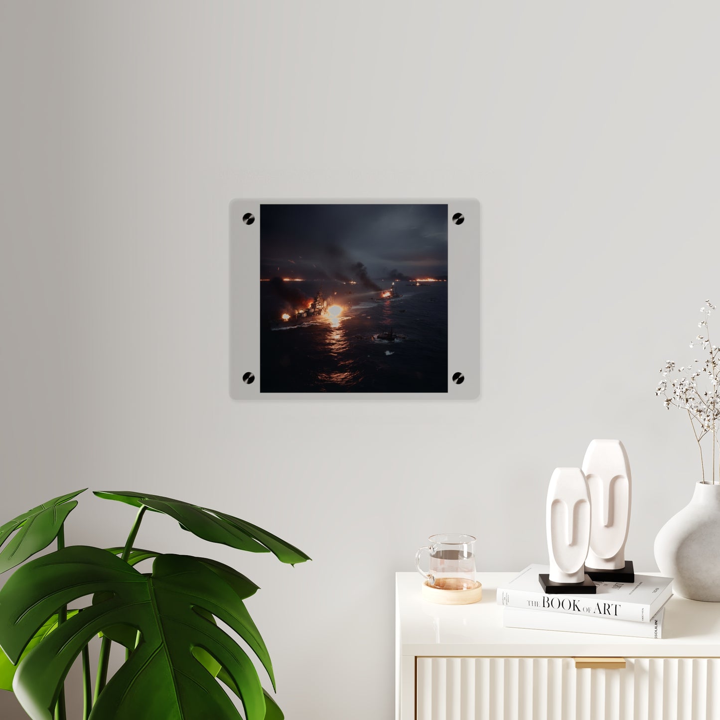 Acrylic Wall Art Panel - WWII Suda Straights Battle