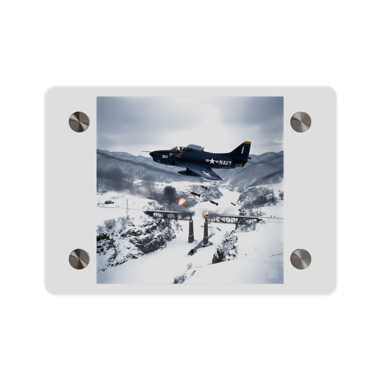 Acrylic Wall Art Panel - Attack at Majon-ni and Samdong-ni during Korean War