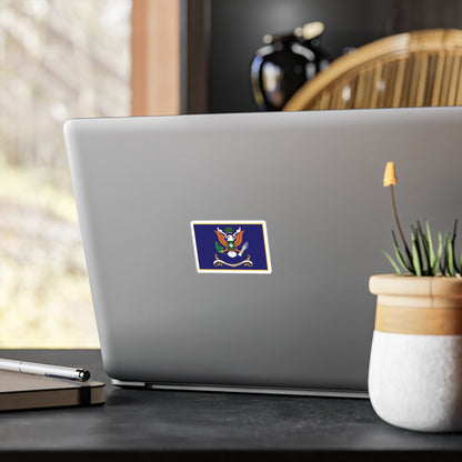 Kiss-Cut Vinyl Decals - Army - Regimental Colors - 4th Infantry Regiment  - DONT TREAD ON ME - Flag w Fringe X 300