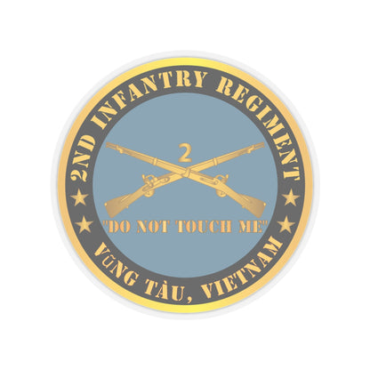 Kiss-Cut Stickers - Army - 2nd  Infantry Regiment Branch - Do Not Touch Me -  Vung Tau, Vietnam