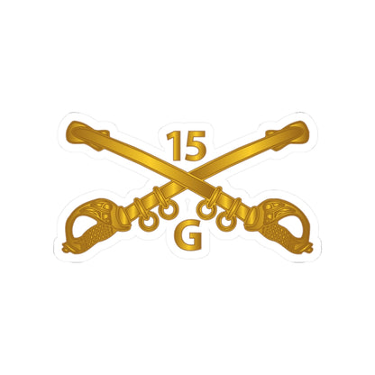 Kiss-Cut Stickers - Army - G Troop - 15th Cavalry Branch wo Txt