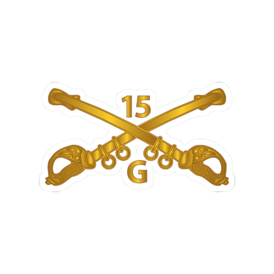 Kiss-Cut Stickers - Army - G Troop - 15th Cavalry Branch wo Txt