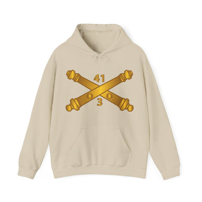 Unisex Heavy Blend™ Hooded Sweatshirt - Army - 3rd Bn 41st Artillery  w Branch X 300
