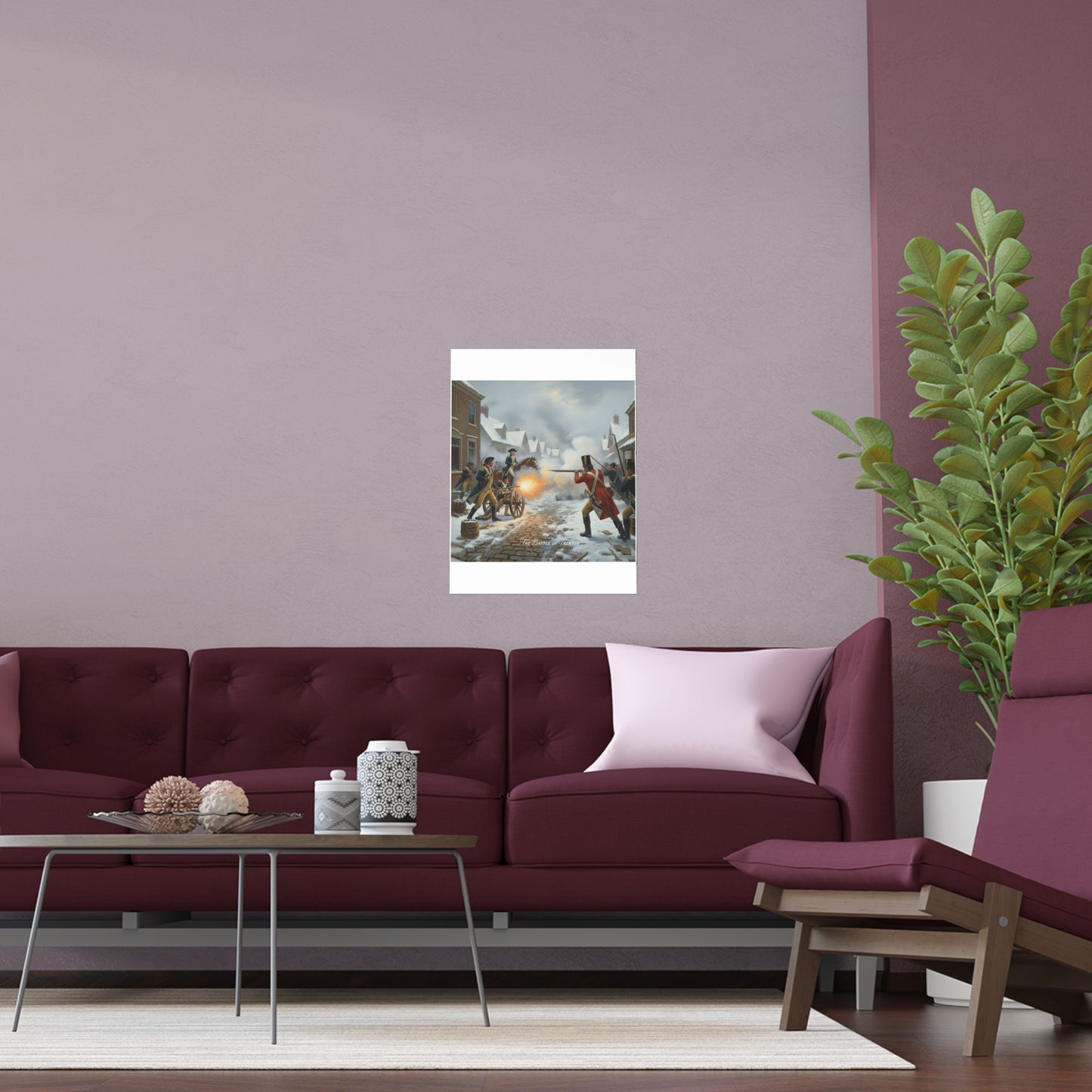 Indoor and Outdoor Silk Posters - Battle of Trenton