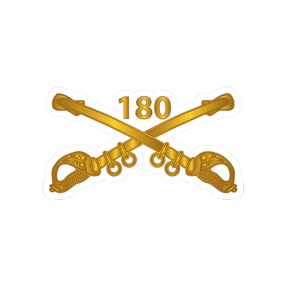 Kiss-Cut Stickers - Army - 180th Cavalry Regiment Branch wo Txt X 300