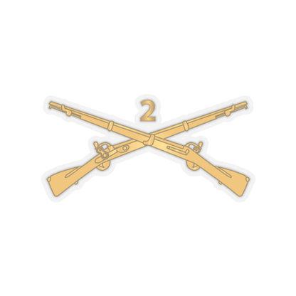 Kiss-Cut Stickers - Army - 2nd Infantry Regiment Branch - wo Txt