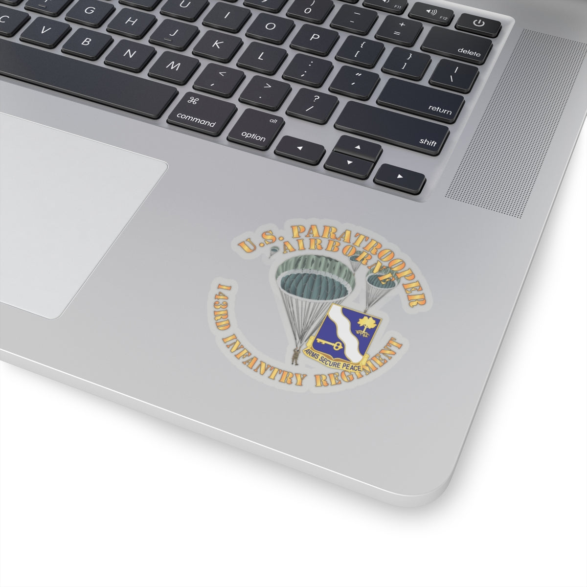 Kiss-Cut Stickers - Army - US Paratrooper - 143rd Infantry Regiment X 300