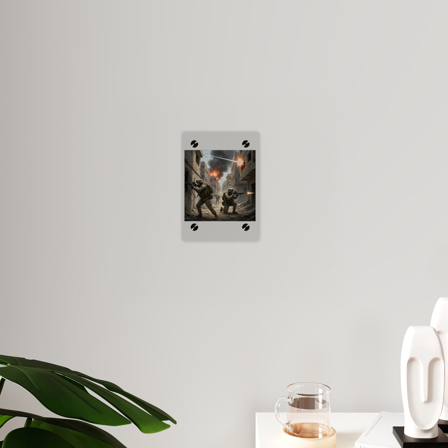 Acrylic Wall Art Panel - Marines in  the 2nd Battle of Fallujah