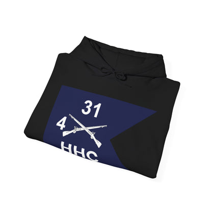 Unisex Heavy Blend™ Hooded Sweatshirt - Army - HHC,  4th Battalion, 31st Infantry Regiment - Guidon X 300