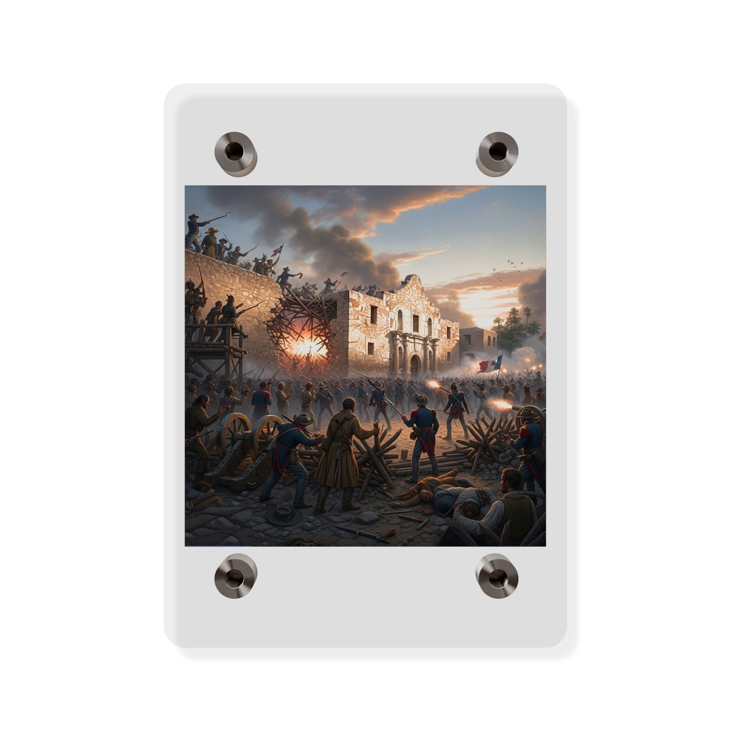 Acrylic Wall Art Panel - Battle of the Alamo