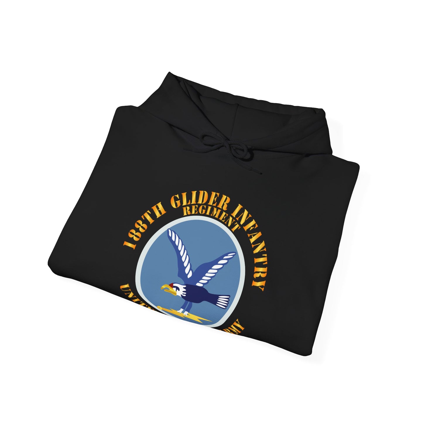 Unisex Heavy Blend™ Hooded Sweatshirt - Army  - 188th Glider Infantry Regiment - SSI X 300