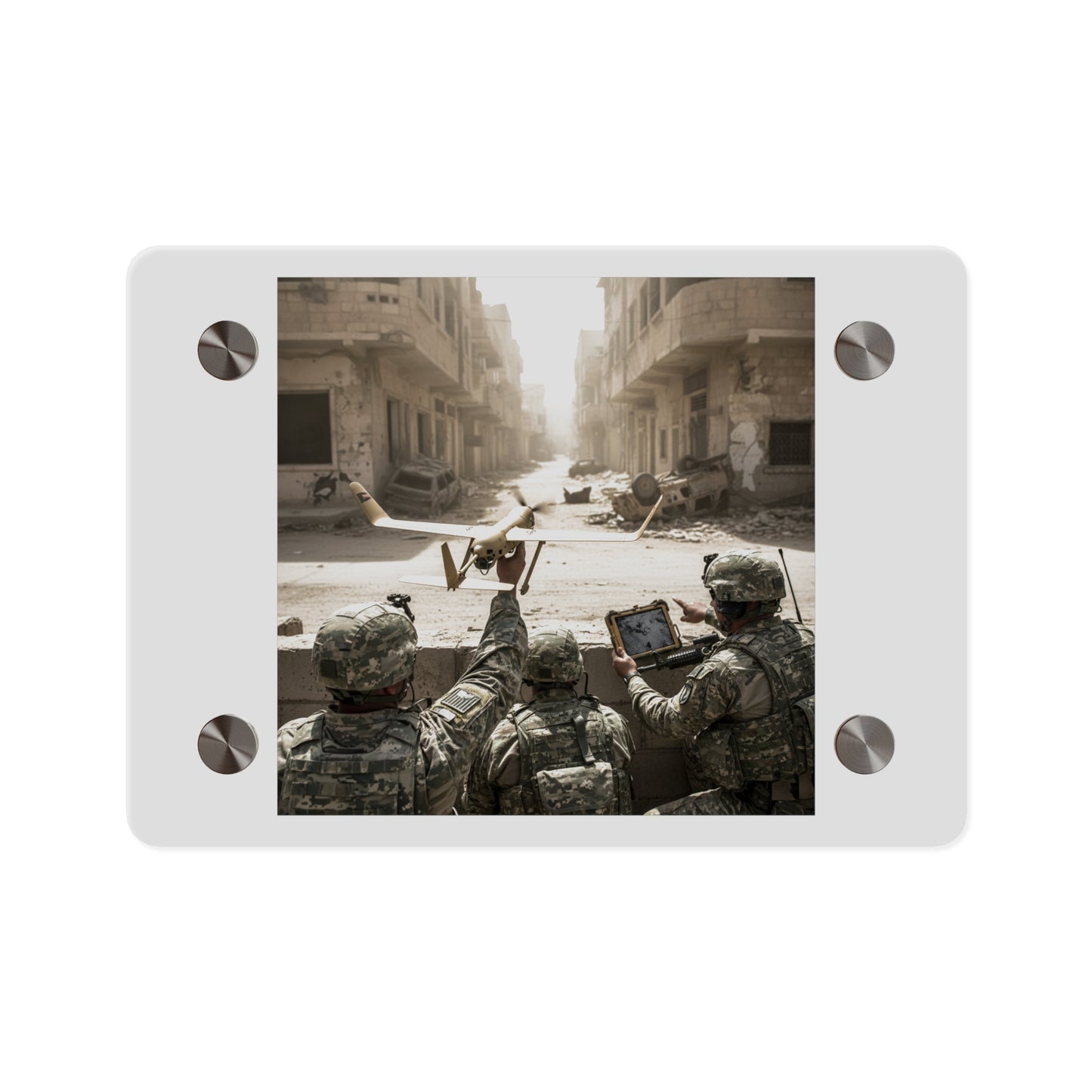 Acrylic Wall Art Panel - UAV Raven in Iraq war