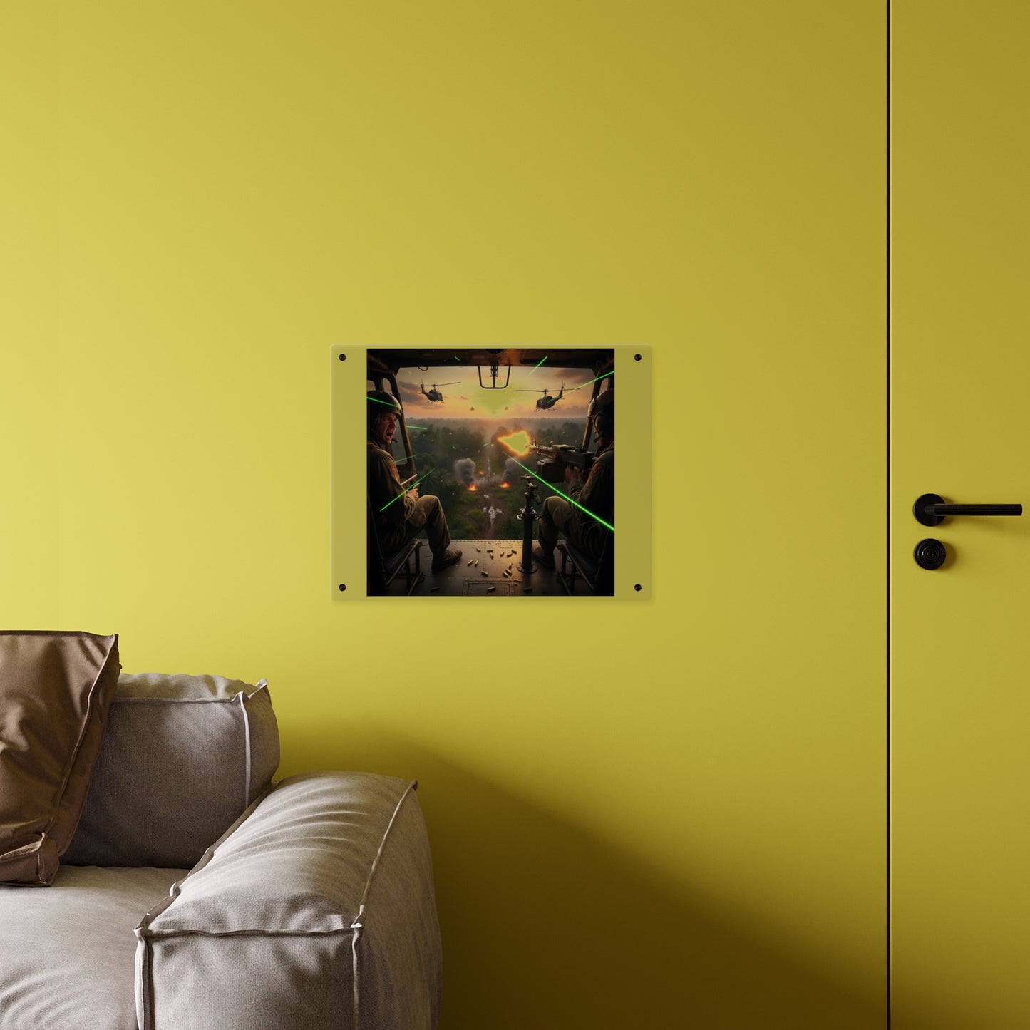 Acrylic Wall Art Panel - VIetnam Hot LZ from Side Door