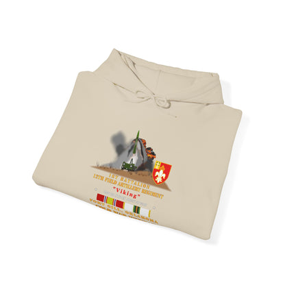 Unisex Heavy Blend™ Hooded Sweatshirt - Army -  1st Bn, 12th FAR, Ft Sill, OK, MGM 52 - Lance - COLD X 300