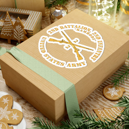 Kiss-Cut Stickers - Army - 2nd Battalion, 2nd Infantry Regiment Branch - Ramrods - US Army