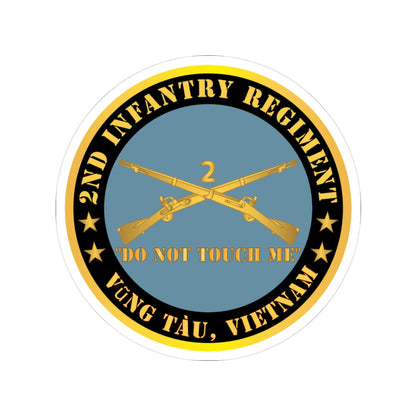 Kiss-Cut Stickers - Army - 2nd  Infantry Regiment Branch - Do Not Touch Me -  Vung Tau, Vietnam