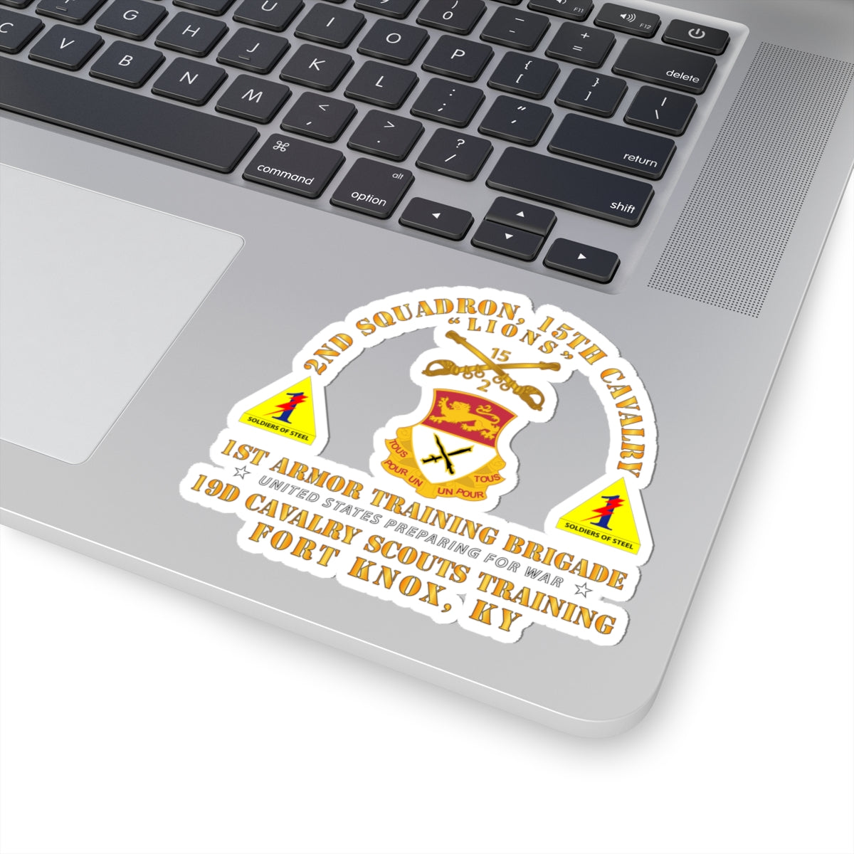 Kiss-Cut Stickers - Army -  2nd Squadron, 15th Cavalry (19D) - 1st Ar Tng Bde Ft Knox, KY