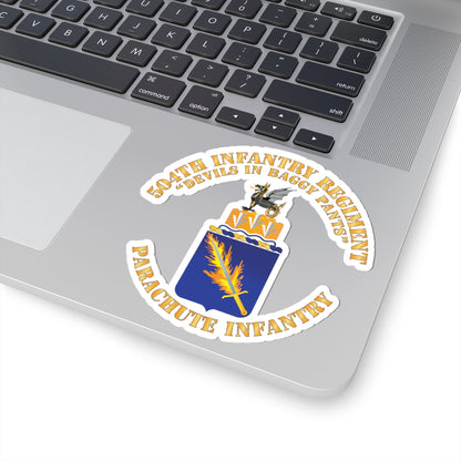 Kiss-Cut Stickers - Army - COA - 504th Infantry Regiment