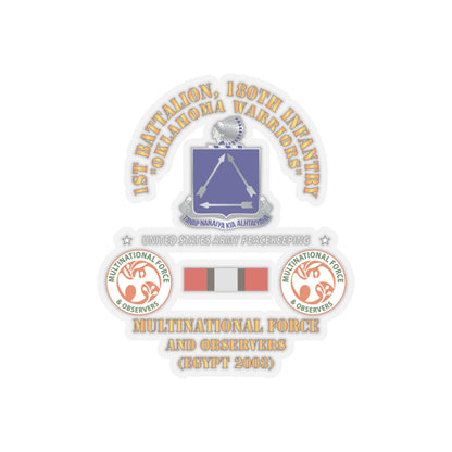Kiss-Cut Stickers - Army - 1st Battalion, 180th Infantry Regiment -  MFO Egypt 2003 X 300