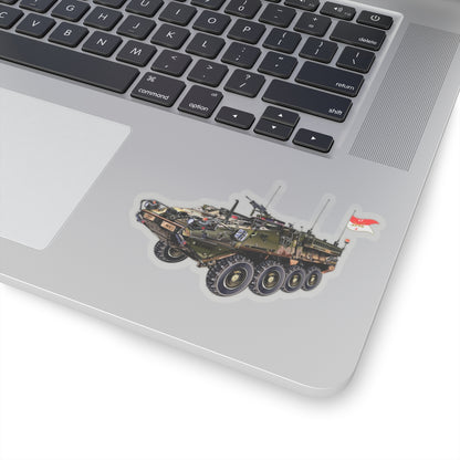 Kiss-Cut Stickers - Army - 3rd Squadron, 17th Cavalry Regiment Stryker Vehicle wo Txt