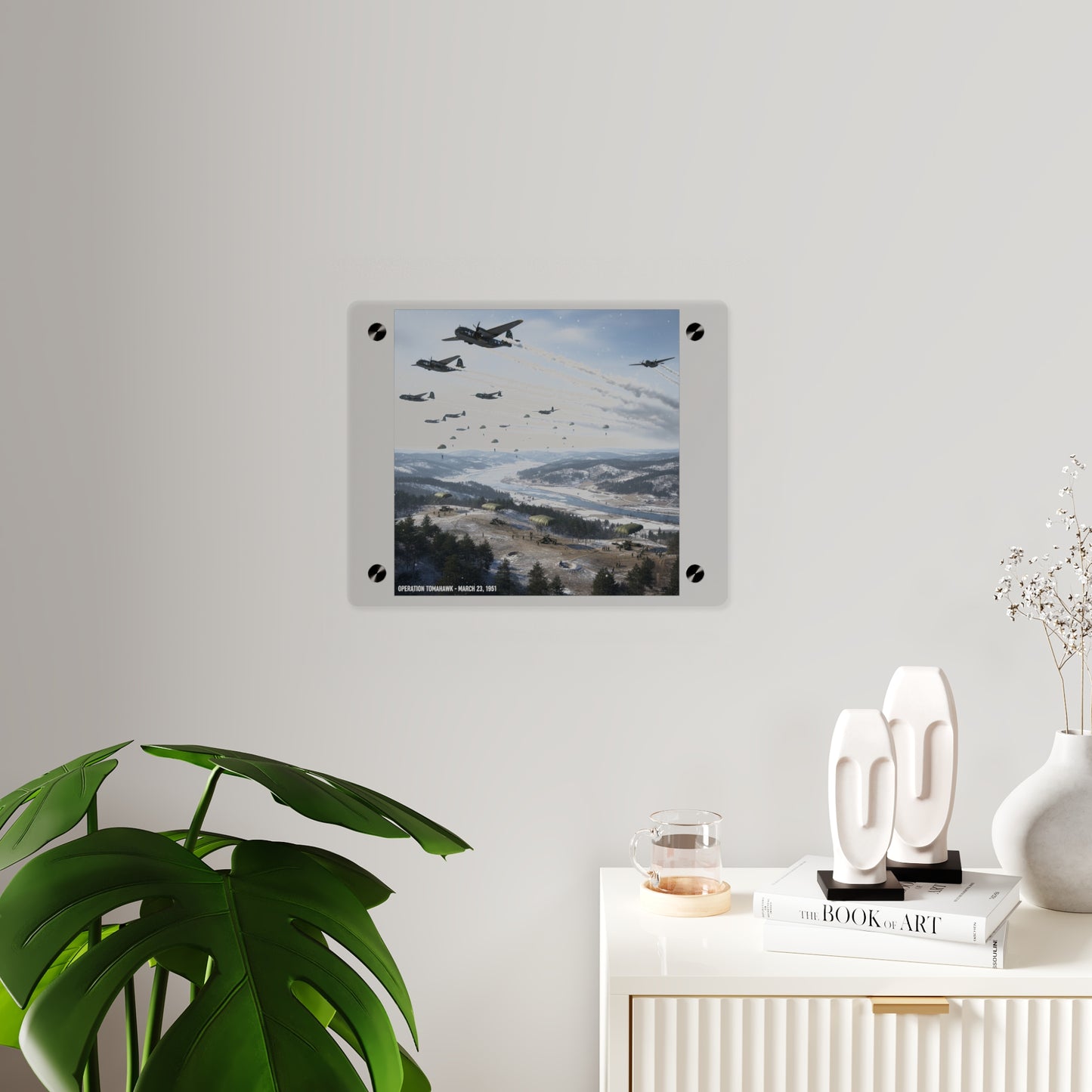 Acrylic Wall Art Panel - Operation Tomahawk - 187th Regimental Combat Team