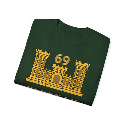 Unisex Ultra Cotton Tee - Army - 69th Engineer Battalion - ENG Branch - Vietnam Veteran X 300