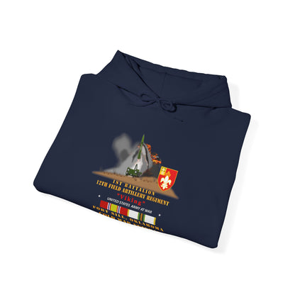 Unisex Heavy Blend™ Hooded Sweatshirt - Army -  1st Bn, 12th FAR, Ft Sill, OK, MGM 52 - Lance - COLD X 300