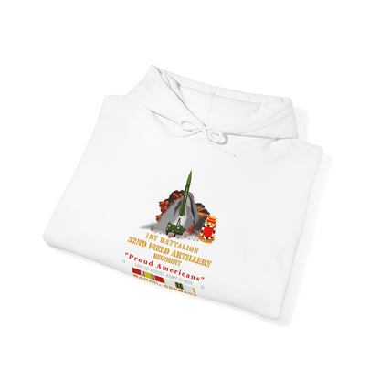 Unisex Heavy Blend™ Hooded Sweatshirt - Army -  1st Bn, 32nd FAR, Hanau, Germany, MGM 52 - Lance - COLD X 300