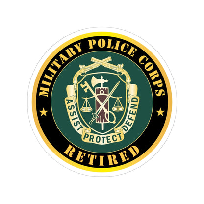 Kiss-Cut Stickers - Army - Military Police Corps Regimental Crest - Retired