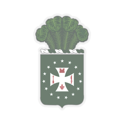 Kiss-Cut Stickers - Army - Regimental Colors - 4th Infantry Regiment  - NOLI ME TANGERE - Flag w Fringe X 300