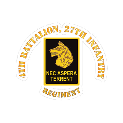 Kiss-Cut Stickers - Army - 4th Battalion 27th Infantry w DUI