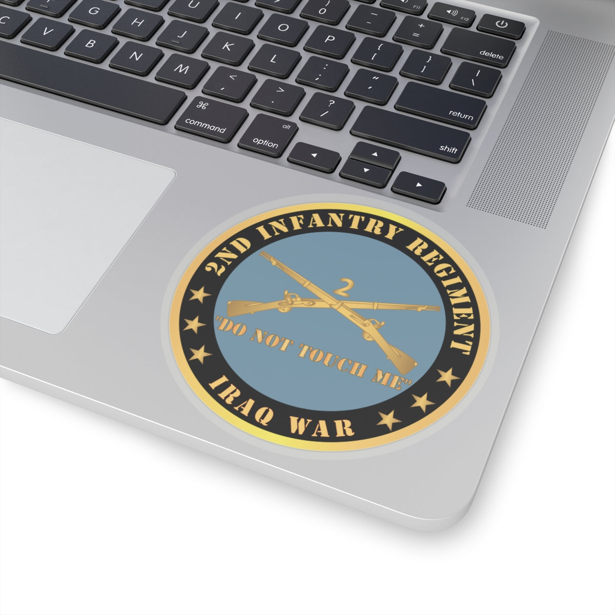 Kiss-Cut Stickers - Army - 2nd  Infantry Regiment Branch - Do Not Touch Me - Iraq War