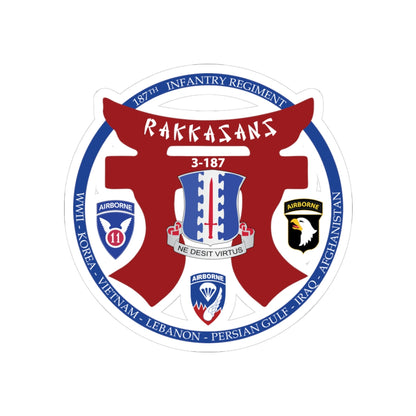 Kiss-Cut Stickers - 187th INF Regiment - Rakkasans - Special