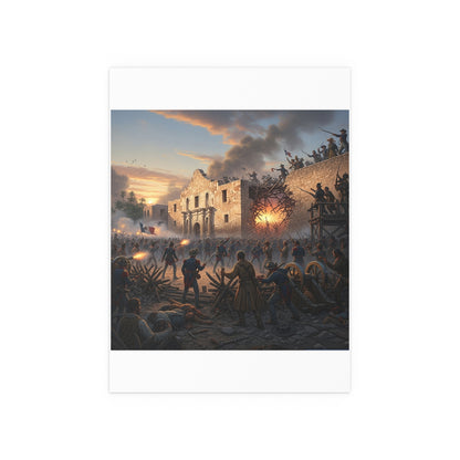 Indoor and Outdoor Silk Posters - Battle of the Alamo