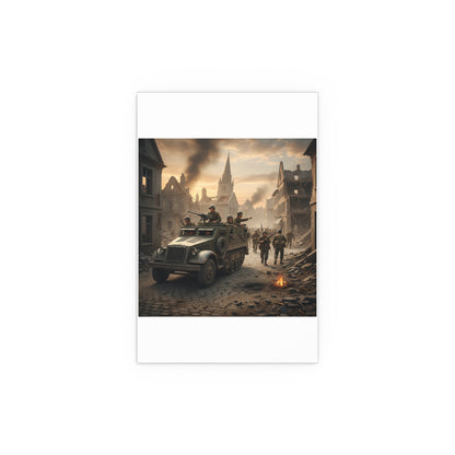 Indoor and Outdoor Silk Posters - M3A1 Half-track