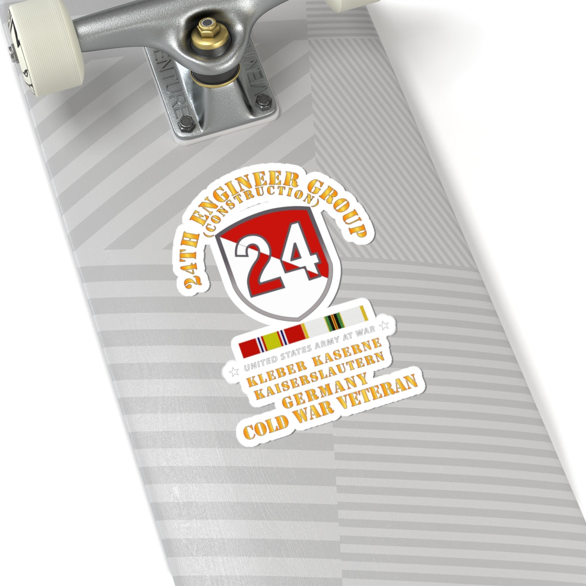 Kiss-Cut Stickers - 24th Engineer Group (Construction) - Kaiserslautern, Germany 1954 - 1972- w COLD WAR SVC X 300