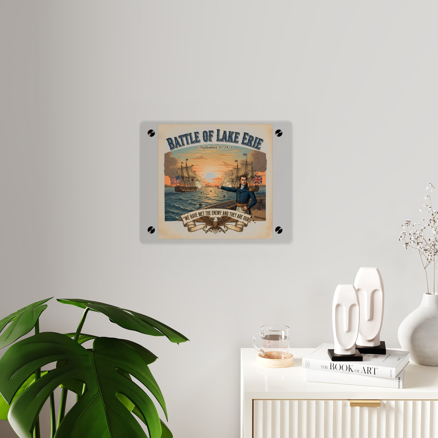 Acrylic Wall Art Panel - During the War of 1812, Commandant Perry’s American freshwater fleet takes on the Royal Navy in the Battle of Lake Erie