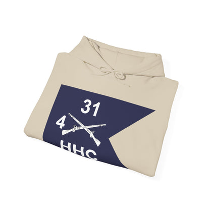 Unisex Heavy Blend™ Hooded Sweatshirt - Army - HHC,  4th Battalion, 31st Infantry Regiment - Guidon X 300